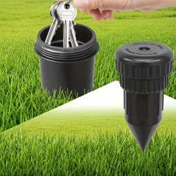 Sprinkler Key Hider Waterproof Head Hidden Holder Realistic Sprinkler Key Box Secure Storage Case for Outdoor Garden Yard Ground
