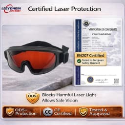 Laser Protective Goggles Eye Protection 532nm Fit over Safety Glasses for Laser Engraver Cutter DIY Users Protective Eyewear