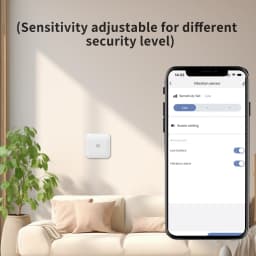 Lincukoo Zigbee3.0 Vibration Sensor Tuya Smart Tiny Sensor Home Assistant ZIGBEE2MQTT For Detecting Doors Windows and Safes