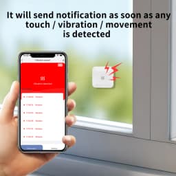 Lincukoo Zigbee3.0 Vibration Sensor Tuya Smart Tiny Sensor Home Assistant ZIGBEE2MQTT For Detecting Doors Windows and Safes