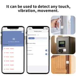 Lincukoo Zigbee3.0 Vibration Sensor Tuya Smart Tiny Sensor Home Assistant ZIGBEE2MQTT For Detecting Doors Windows and Safes