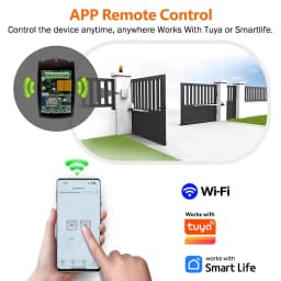 Universal Works With Tuya 433MHz Garage Gate Remote Control Receiver 433.92MHz Fixed Rolling Code Wifi Smart Switch Module Relay