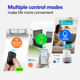 Universal Works With Tuya 433MHz Garage Gate Remote Control Receiver 433.92MHz Fixed Rolling Code Wifi Smart Switch Module Relay