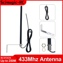 Universal 433MHz 2M Cable Antenna for Gate Garage Radio Signal Booster Repeater Outdoor Waterproof 433.92MHz Gate Control Antenn