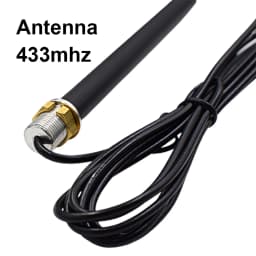 Universal 433MHz 2M Cable Antenna for Gate Garage Radio Signal Booster Repeater Outdoor Waterproof 433.92MHz Gate Control Antenn