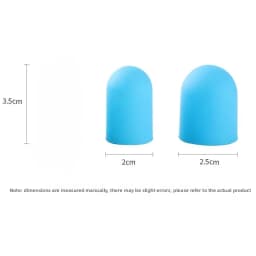 5Pcs Silicone Finger Protectors High-Temperature Resistant Anti-Slip Wear-Resistant Caps Work Protection Gloves for Home Garden