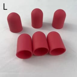 5Pcs Silicone Finger Protectors High-Temperature Resistant Anti-Slip Wear-Resistant Caps Work Protection Gloves for Home Garden