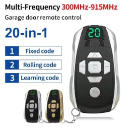 Rechargeable 20 Channel Universal Garage Door Remote Control Gate Rolling Shutter Door Duplicator Key Multi-Frequency 300-915Mhz