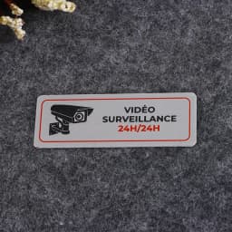 1pcs Aluminum Watch Video Surveillance Warning Sign Private Camera Surveillancewith Sticker With Tape