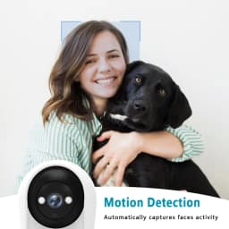 2K Home Baby Monitor with 2.8' IPS Screen PTZ WiFi Indoor 5MP Security Cam with Human Tracking Two-Way Audio Video Call ICsee