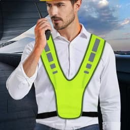 High Visibility Reflective Motorcycle Cycling Vest Night Running Safety Coat for Men Women Safety