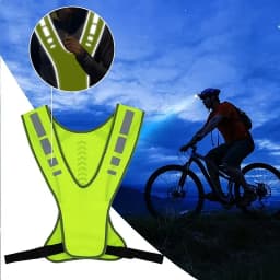 High Visibility Reflective Motorcycle Cycling Vest Night Running Safety Coat for Men Women Safety