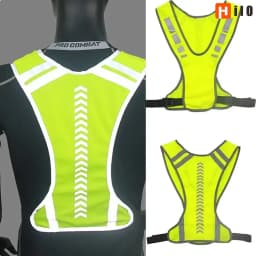 High Visibility Reflective Motorcycle Cycling Vest Night Running Safety Coat for Men Women Safety