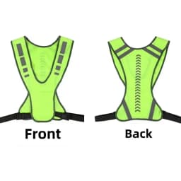 High Visibility Reflective Motorcycle Cycling Vest Night Running Safety Coat for Men Women Safety