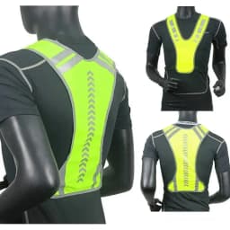High Visibility Reflective Motorcycle Cycling Vest Night Running Safety Coat for Men Women Safety