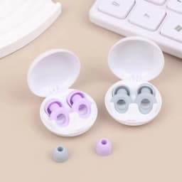 1 Box Silicone Earplugs Silicone Material Insulation Noise Reduction Earplugs Noise Reduction Insulation Earplugs Airplane