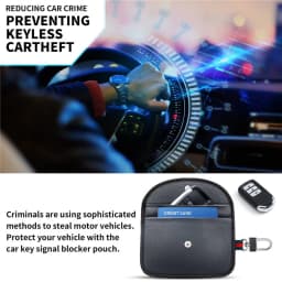 Faraday Box with Faraday Bags for Car Keys Car Key Signal Blocking Box Keyless Entry Car Key Safe Protector Anti-Theft Shielding
