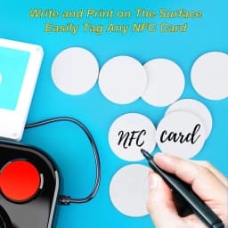 NFC Ntag215 13.56MHz NFC Coin Bonding Card Badge ISO/EC14443A 25mm Waterproof PVC 215 Electronic Tags Round card