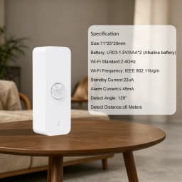 Tuya WiFi PIR Motion Sensor Smart Home Human Body Infrared Detector for Home Safety SmartLife Real-time Monitoring Support Alexa