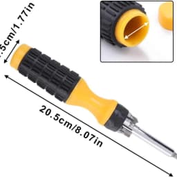 Multi-Function 6bit Screwdriver Hidden Compartment Diversion Stash Safe Container Home Garage Car Cash Ring Necklace Safe