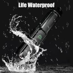 Compact USB Charging LED Flashlight Portable Telescopic Zoom Strong Light Focused Long-Range Household Emergency Lighting