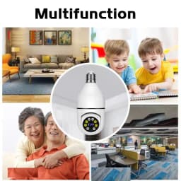 Wireless Bulb Camera Wifi E27 Bulb Camera 360 Degree WiFi Security Camera Full-color High-definition Night Vision
