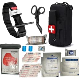 IFAK Trauma Survival Kit First Aid Medical Pouch Emergency Survival Gear Equipment with Molle Car Travel Hiking Tourniquetrats
