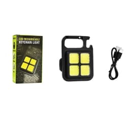 Multifunctional High Brightness COB LED Flashlight Camping Lamp Work Light Outdoor Portable with 500mAh USB Charging Waterproof