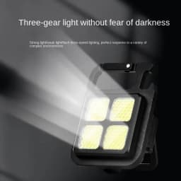 Multifunctional High Brightness COB LED Flashlight Camping Lamp Work Light Outdoor Portable with 500mAh USB Charging Waterproof