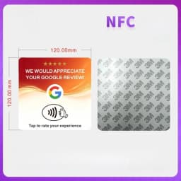 1Pc/10Pc Reusable Google Review Tap NFC Card Review Us On Google Programmable NFC Tap Card User-Friendly TimeSaving Factory Spot