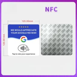 1Pc/10Pc Reusable Google Review Tap NFC Card Review Us On Google Programmable NFC Tap Card User-Friendly TimeSaving Factory Spot