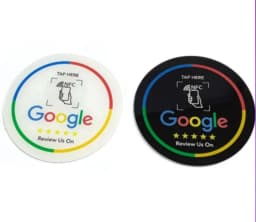 1Pc/10Pc Reusable Google Review Tap NFC Card Review Us On Google Programmable NFC Tap Card User-Friendly TimeSaving Factory Spot