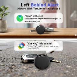 Bluetooth Smart Tag Dual OS Compatible with Apple Find My & Google Find Hub Anti-Lost Item Finder for Keys Wallet Luggage Pets