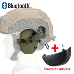 Tactical Electronic Anti-noise Shooting Headset with Bluetooth Adapter (Optional), Hearing Protection Hunting Earmuffs