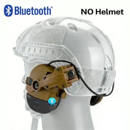 Tactical Electronic Anti-noise Shooting Headset with Bluetooth Adapter (Optional), Hearing Protection Hunting Earmuffs