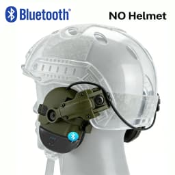 Tactical Electronic Anti-noise Shooting Headset with Bluetooth Adapter (Optional), Hearing Protection Hunting Earmuffs