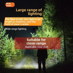 Rechargeable LED Flashlight Zoomable Torch with LCD Display 3 Modes Waterproof High Power Hand Light Outdoor Wilderness Camping