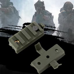 BOOIU Tactical Helmet Rail Slider Multifunctional Helmet Adapter Airsoft Helmet Rail Slider Flashlight Clip Mount Accessories