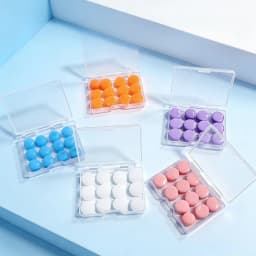 12Pcs Silicone Sleep Earplugs for Noise Reduction and Ear Protection Reusable Earplugs That Can Be Molded Suitable for Swimming