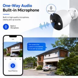 4K POE Security Camera Ultra-Wide-Angle 1.6MM/2.8MM ONVIF IP66 Outdoor CCTV Camera Dual Light Night Vision 4MP 5MP Built-in Mic