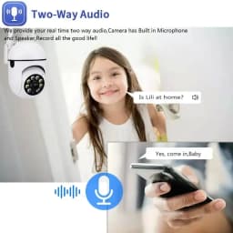 MIni 5MP Wifi Camera Indoor 360 PTZ Pet Baby Monitor IR Night Vision Ai Detect P2P Surveillance IP Cameras With Cam720 APP