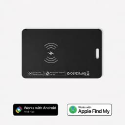 1 Pack Wallet Tracker Card, Rechargeable Ultra Thin Item Finder, Compatible With iOS & Android, Works With Apple Find My, Smart