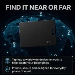1 Pack Wallet Tracker Card, Rechargeable Ultra Thin Item Finder, Compatible With iOS & Android, Works With Apple Find My, Smart