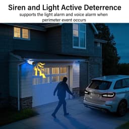 Dahua 8MP 4MP Vari-focal CamOutdoor Siren&Light Active Deterrence Camera 2.7–13.5mm Lens Two-way Talk Tioc 2.0 HFW3849T1-ZAS-PV