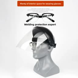 Multi-scene Head-mounted Protective Gear Lightweight Organic Face Shield Anti-spatter Safety Goggles Welding Helmet