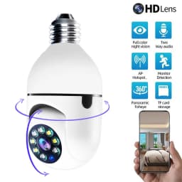 1080P Bulb Surveillance Camera 360° WiFi Anti-theft Outdoor Indoor Security Monitor Night Vision Audio Security IP Cam