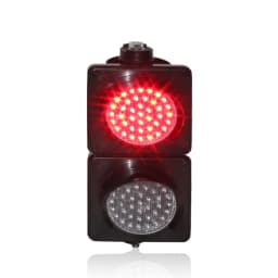 Plastic Lens 100mm DC 12V 24V AC 110V 220V 230V Red Green Traffic Signal Light