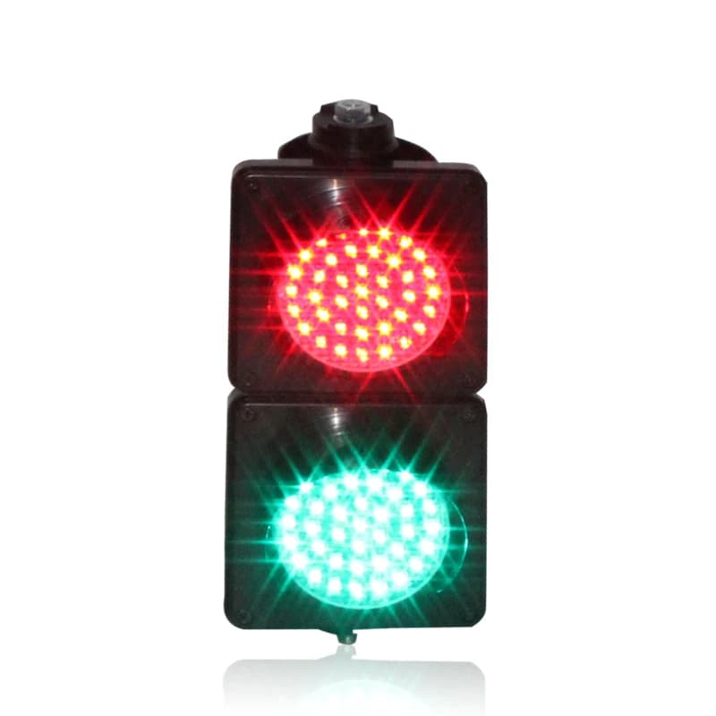Plastic Lens 100mm DC 12V 24V AC 110V 220V 230V Red Green Traffic Signal Light