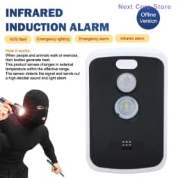 [NC]Perimeter Safe Alarm 125db 3 Modes Motion Detector Alarm Safety Anti-Theft Alert Portable Outdoor Camping Security Tools[NC]