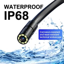 1200P HD 8mm Type-C USB Endoscope Camera, IP67 Waterproof Snake Borescope Inspection Scope for Android OTG Phone PC, Car Sewer
